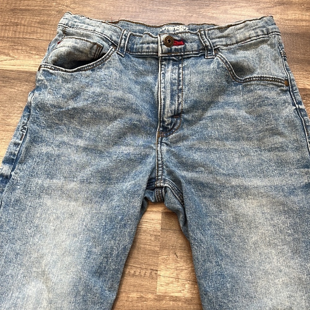 Wrangler Girls Faded Washed Denim Slim Fit Jeans size 16 - Picture 7 of 11